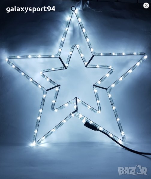 Звезда Коледна Светеща в Три цвята Бяла/ Топла/ Червена LED за Външно, снимка 1