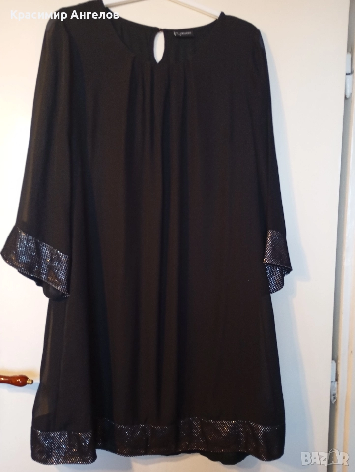 Рокля коприна с подплата с гръдна обиколка 120см., снимка 1