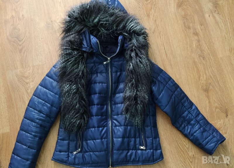 Страхотно пролетно-есенно яке с пухена яка, снимка 1