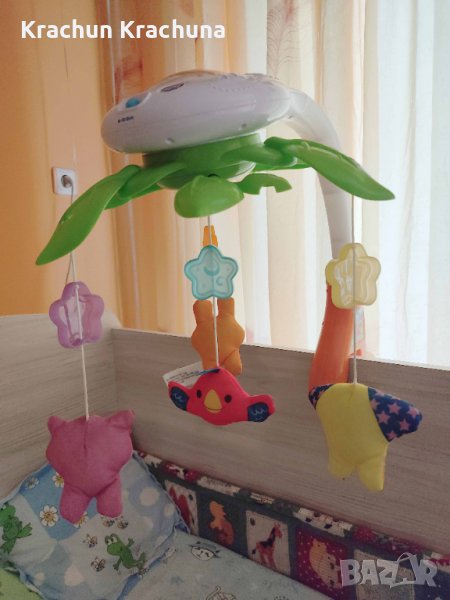 Музикална въртележка с лампа и проектор, снимка 1