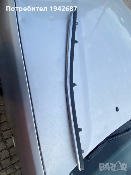 W222 Лайсна никел предна броня долна част, снимка 1