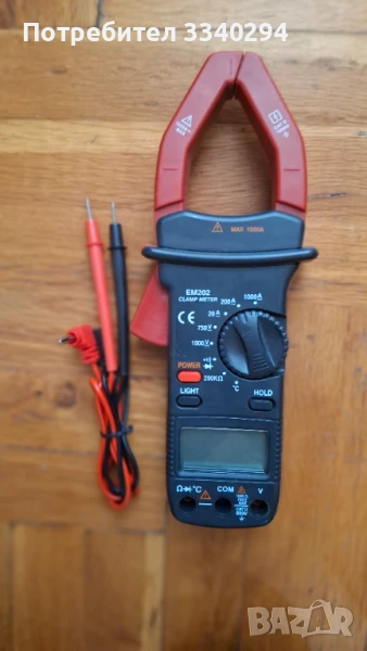 Мултицет ЕМ202 тип клещи, снимка 1