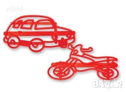 Кола Атомобил мотор пластмасова форма форми сет щампа печат печати резец резци декор торта фондан, снимка 1