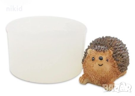 3D сладко Таралежче Таралеж вирната муцунка силиконов молд форма фондан гипс смола шоколад свещ