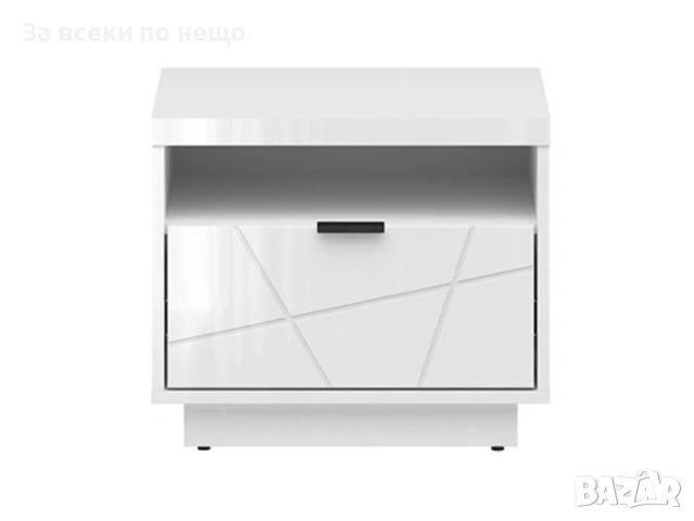 Нощно шкафче FORN KOM1S корпус и фронт бял лак Код P1892