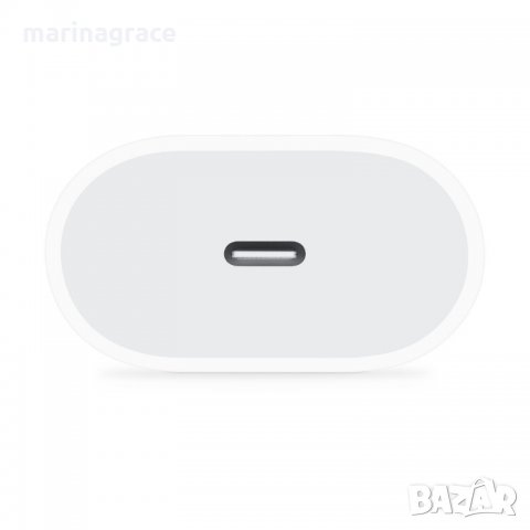 Apple 20W USB-C Power Adapter - оригинално захранване за iPhone, iPad и устройства с USB-C порт, снимка 3 - Оригинални зарядни - 31772565