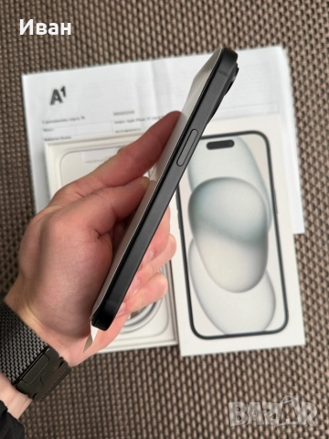 ‼️Нов•iphone 15 ЛИЗИНГ 42лв/м айфон Black 15 24м Гаранция, снимка 6 - Apple iPhone - 52884835