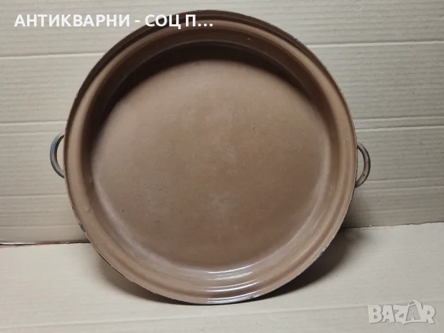 Стара Соц Емайлирана Тава. / НОМЕР 952., снимка 4 - Прибори за хранене, готвене и сервиране - 55711619