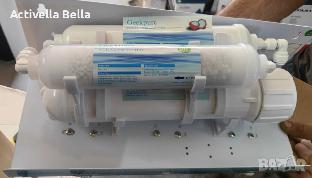 Система за обратна осмоза за питейна вода Geekpure RO6-AF – 6 стъпки + алкален филтър, снимка 10 - Други - 52521977
