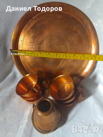 Стар  Меден  Сервиз за - Кафе , Вино, Ракия - 8 части, снимка 4 - Декорация за дома - 44211580