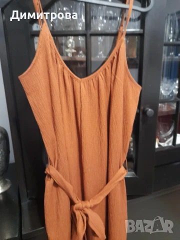 Дамски гащеризон в кафяв цвят размер М, снимка 2 - Гащеризони - 51000252