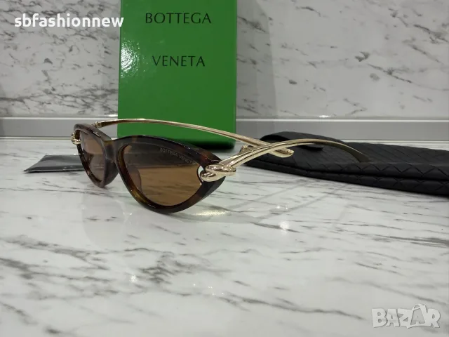 Bottega Veneta тигрови очила с лого, снимка 9 - Слънчеви и диоптрични очила - 55859356