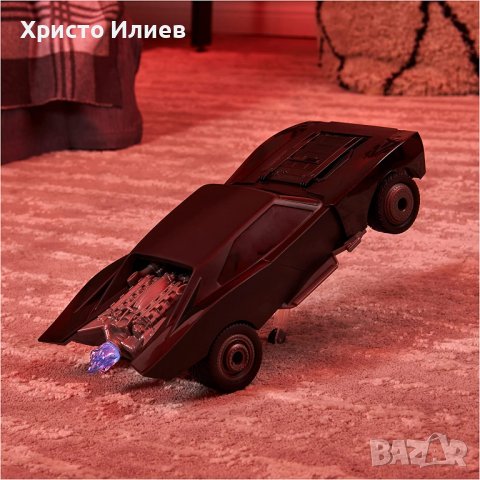 Батман Батмобил с дистанционно управление с турбо ускорение, снимка 4 - Коли, камиони, мотори, писти - 39361860