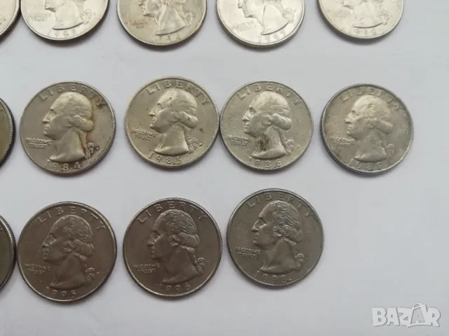 голям лот от 31 монети от 1/4 долар от различни години, снимка 7 - Нумизматика и бонистика - 48501644