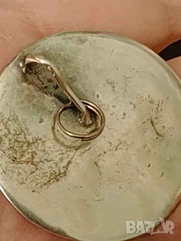 Стара ръчно изработена висулка ковано сребро, снимка 5 - Колиета, медальони, синджири - 49416081