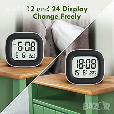 Часовник/ будилник с термометър и Atmoko HM606A , снимка 4 - Друга електроника - 37346987