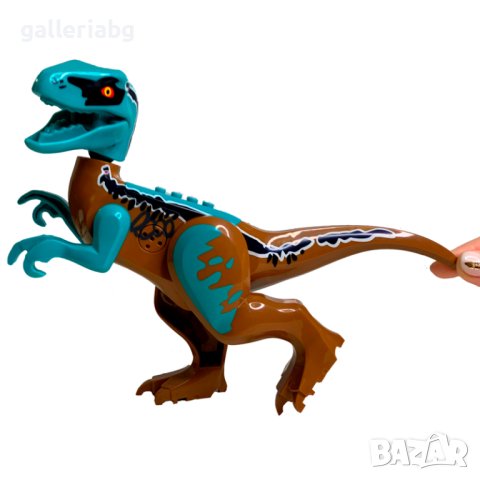 Конструктор на динозавър Велоцираптор със звук и две фигурки, снимка 2 - Конструктори - 40289128