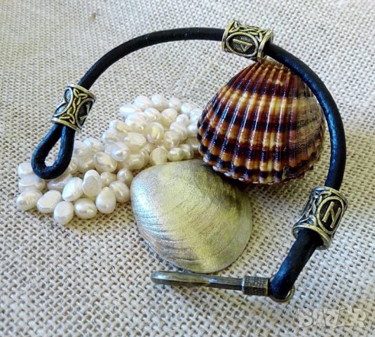 Мъжки кожени гривни, снимка 4 - Гривни - 31595900