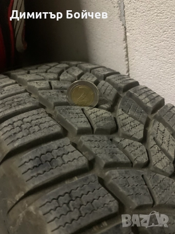 Продавам 4 бр. Зимни гуми с железни джанти 195/65 R15, снимка 4 - Гуми и джанти - 52393224
