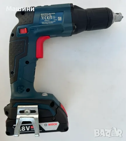 BOSCH GSR 18V-EC TE - Безчетков винтоверт за гипсокартон като нов!, снимка 3 - Винтоверти - 55806593