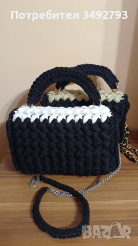 Дамски плетени чанти, снимка 7 - Чанти - 40683914