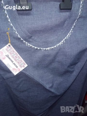 Дънкова рокля с бродерия шевици Милора, снимка 16 - Рокли - 11007918