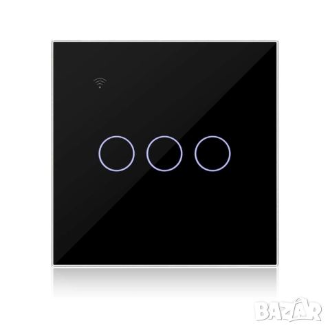 KETOTEK WiFi Smart сензорен ключ за осветление, 3 групи, 1 посока 10A