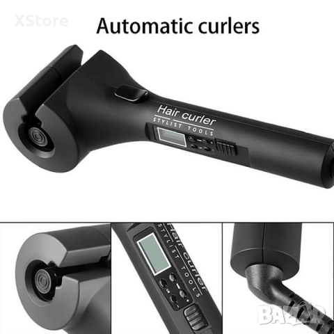 Високотехнологична керамична преса за къдрене на коса с LED дисплей - черна!, снимка 11 - Преси за коса - 52595132