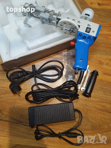 Перфектен пистолет за килими / електрически пистолет за тъфтинг / туфтинг, контрол на скоростта, син, снимка 4 - Гедорета - 50525553