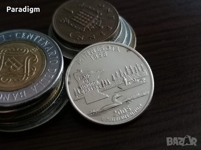 Монета - САЩ - 1/4 (четвърт) долар (Минесота) | 2005г.