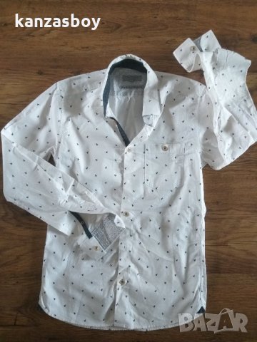 ted baker london Chimsky Printed Monkey Regular Fit - страхотна мъжка риза, снимка 6 - Ризи - 31720578