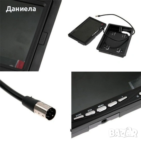 Монитор за кола с 7 инча LCD дисплей, HD 800 x 480 p и 2 AV изхода PK LCD2, снимка 4 - Аксесоари и консумативи - 53948310