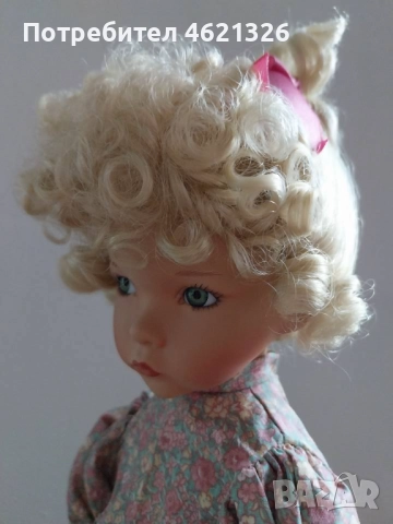 Винтидж порцеланова кукла Мери, Мери, съвсем противоположна, като нова, рядка находка, снимка 14 - Декорация за дома - 52043877