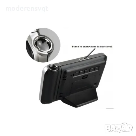 Електронен часовник с проектор за стена, таван и  термометър, снимка 5 - Стенни часовници - 47579448