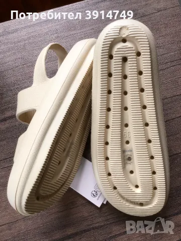 НОВИ Сандали гумени/ мека пяна EVA; плаж, басейн, изключително удобни, ергономични, противохлъзгащи, снимка 3 - Сандали - 49737448