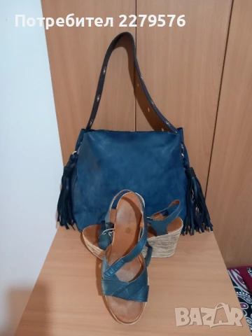 Сет дамски сандали и чанта, снимка 3 - Сандали - 50504912