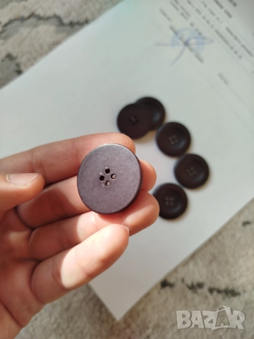 големи копчета, бордо, 30мм., снимка 5 - Други - 51060038