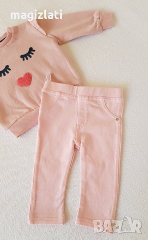 Ватирана блуза и ново клинче 3-6 месеца, снимка 4 - Комплекти за бебе - 34553187