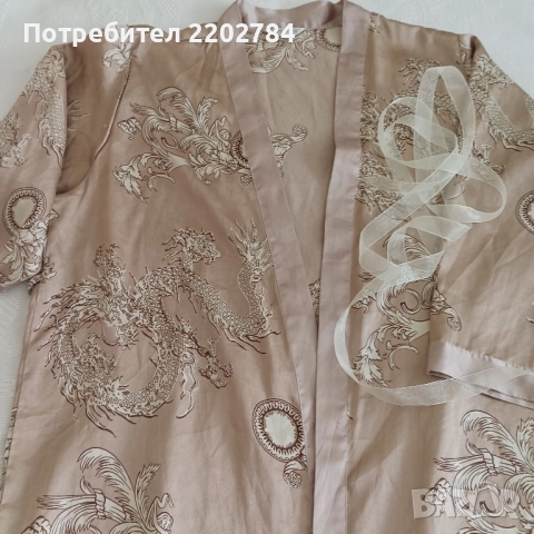 Дамски халати естествена коприна,халат., снимка 6 - Нощници - 51783216