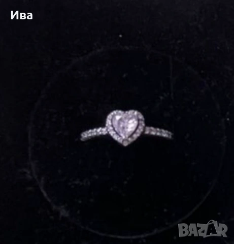 Сребърен пръстен Pandora, снимка 2 - Пръстени - 54316874