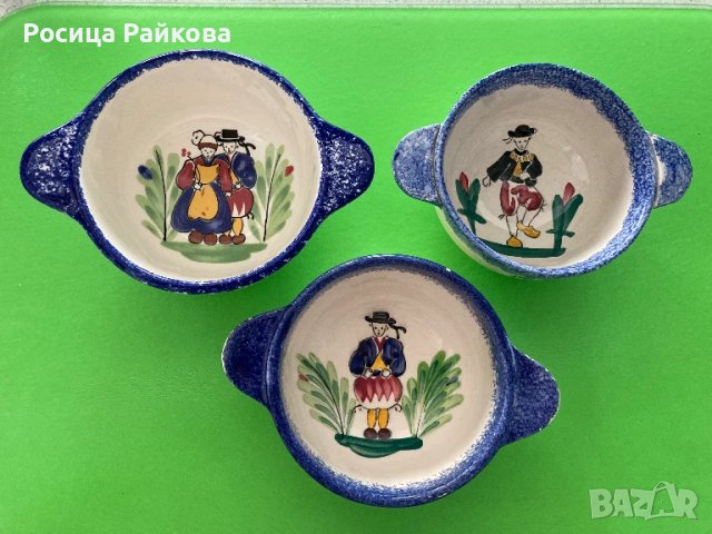 Винтидж Френски керамични купички, снимка 2 - Антикварни и старинни предмети - 51149078