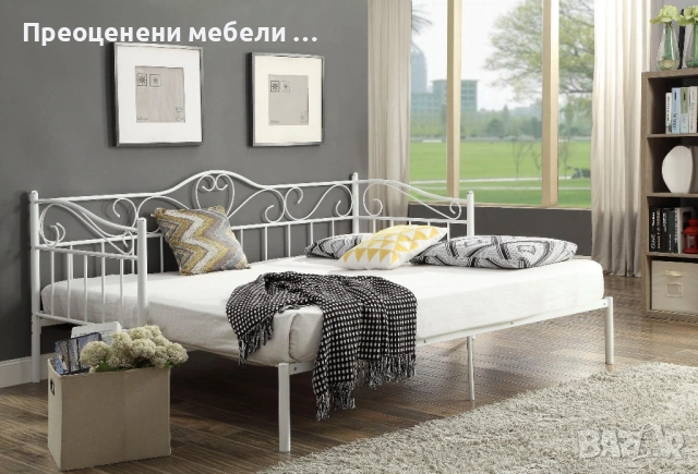 Метално разтегателно легло Sina внос от Германия, снимка 4 - Спални и легла - 53152781