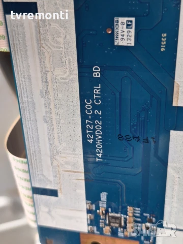T-Con Board T420HVD02.2 CTRL BD 42T27-C0C ,- LG 39LA620S for 39inc T390HVJ01.0, снимка 3 - Части и Платки - 50574736