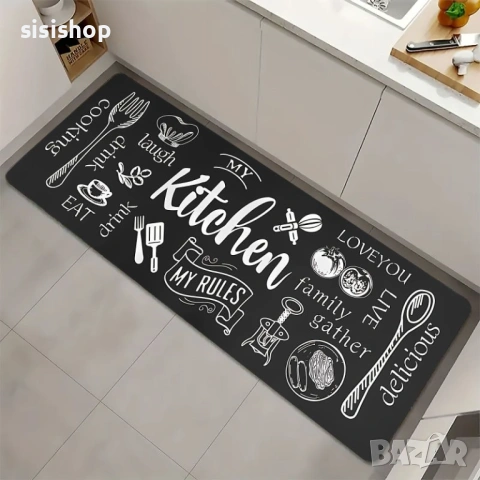 Пътеки за кухня с надписи Love в неутрални тонове 4579, снимка 7 - Други стоки за дома - 53985976