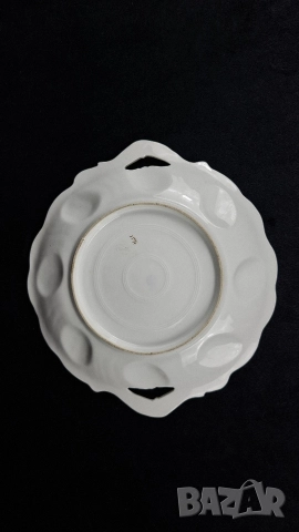 Старо порцеланово плато - Carl Tielsch, над 100-годишно, снимка 6 - Други ценни предмети - 52564094