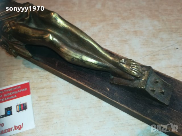 поръчан-тежък масивен кръст-мед/месинг 2301211906, снимка 15 - Колекции - 31530573