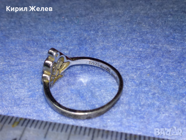 АРИСТОКРАТИЧЕН СКЪПОЦЕНЕН СРЕБЪРЕН ПРЪСТЕН на ПАНДОРА ЛАКИРАНО СРЕБРО S925 с ИСКРЯЩИ ЦИРКОНИ 43238, снимка 10 - Пръстени - 44692337