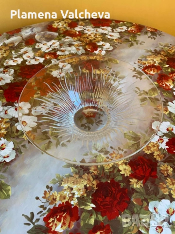 Продавам нова елегантна кристална фруктиера, снимка 4 - Прибори за хранене, готвене и сервиране - 52416977