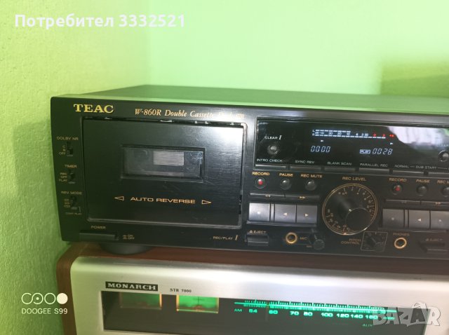 Касетен дек TEAC W-860R, снимка 6 - Декове - 42549517