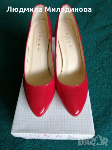 Червени стилни обувки на висок ток., снимка 2 - Дамски обувки на ток - 32112221